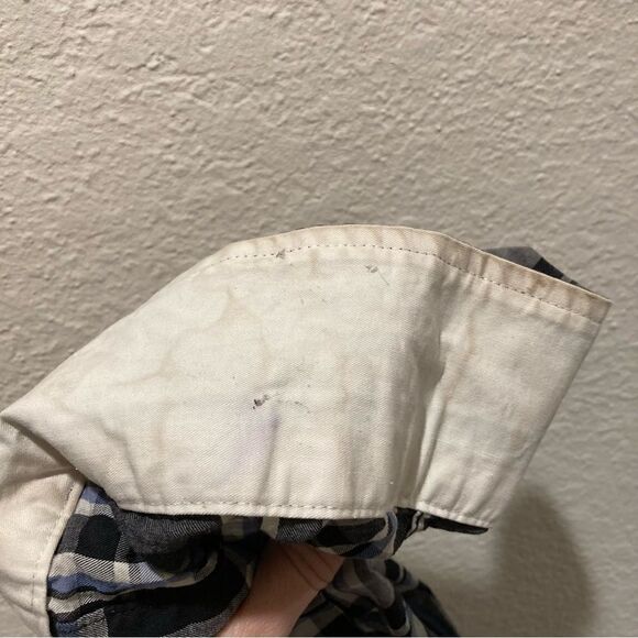 Izod long sleeve black plaid button-down shirt 2XL - Picture 5 of 5